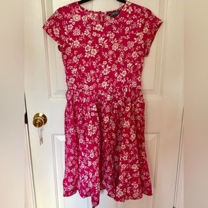 Pink Floral Dress | 16 | Lands’ End Kids